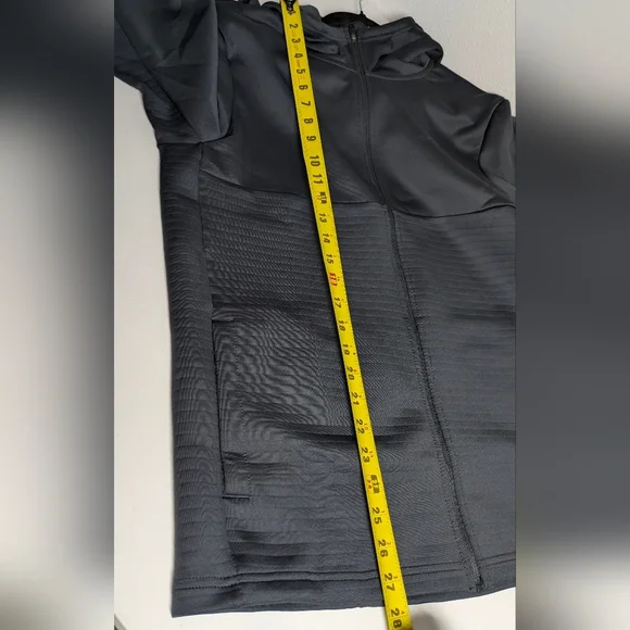 Spyder New Men's Full Zip Hoodie Sweater Gray Size M Pockets Stretchy Activewear - Picture 12 of 12